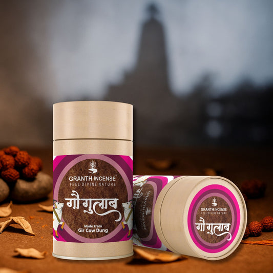 Gau Gulab - Bamboo less  incense Sticks