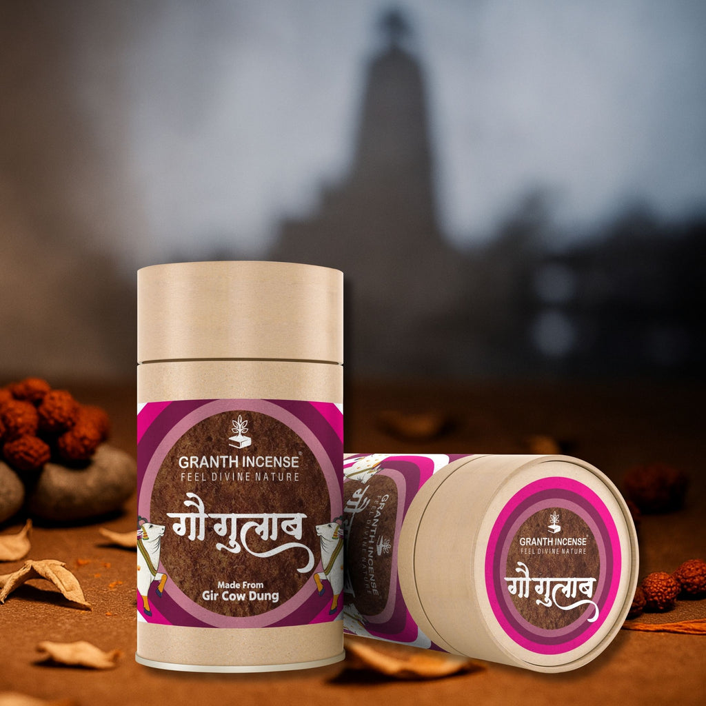 Gau Gulab - Bamboo less  incense Sticks